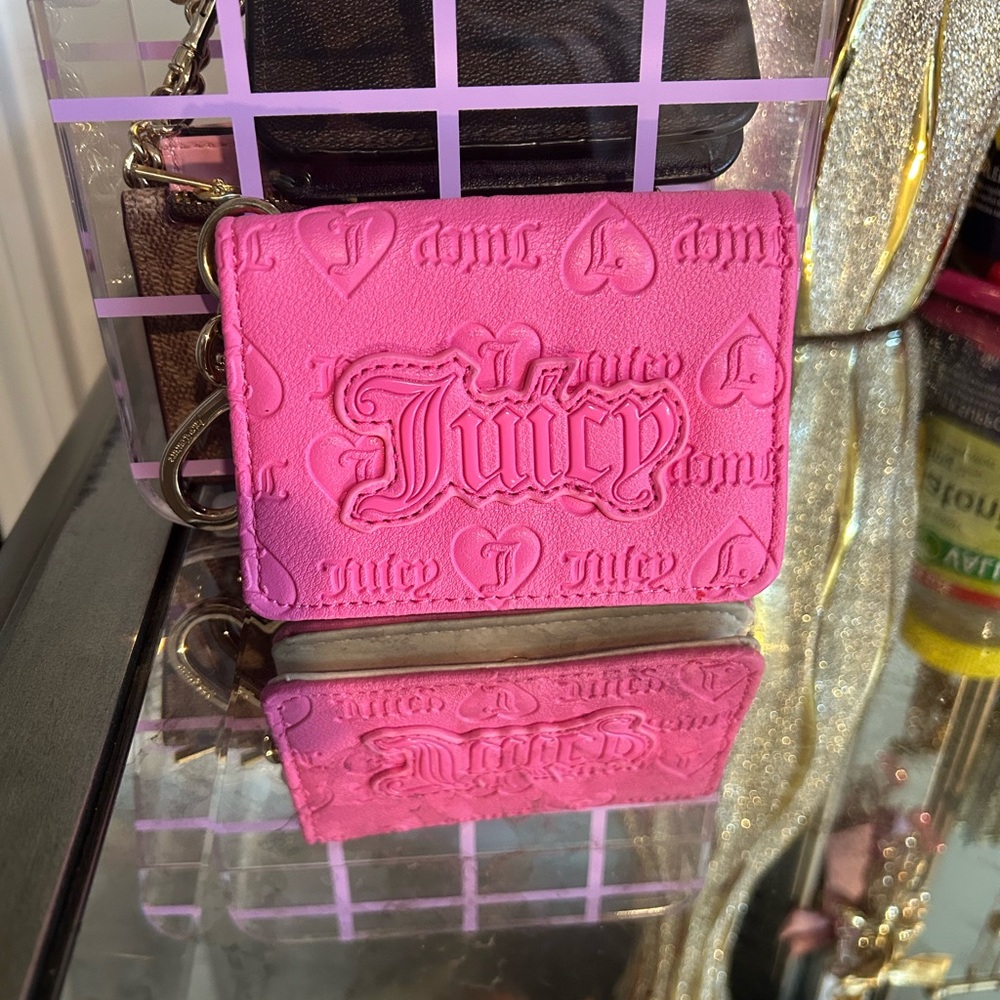 Juicy Couture Pink Keychain Wallet